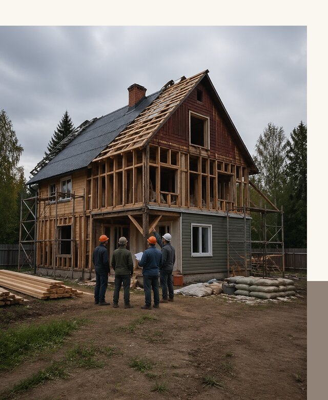 Реконструкция дачного дома в Ижевске под ключ с проектом