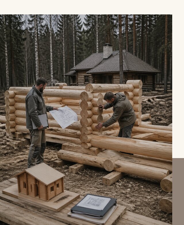 Проектирование и строительство домов из бревна в Ижевске